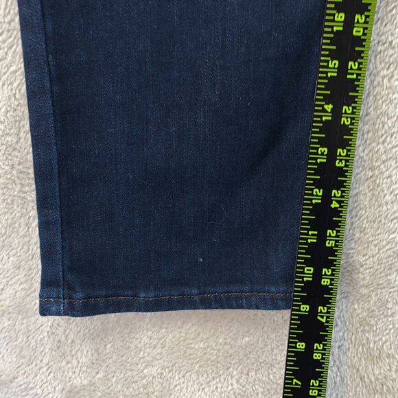 Lee Womens Jeans Size 14S Blue Dark Denim Classic Straight Leg Mid Rise Casual - Picture 6 of 14